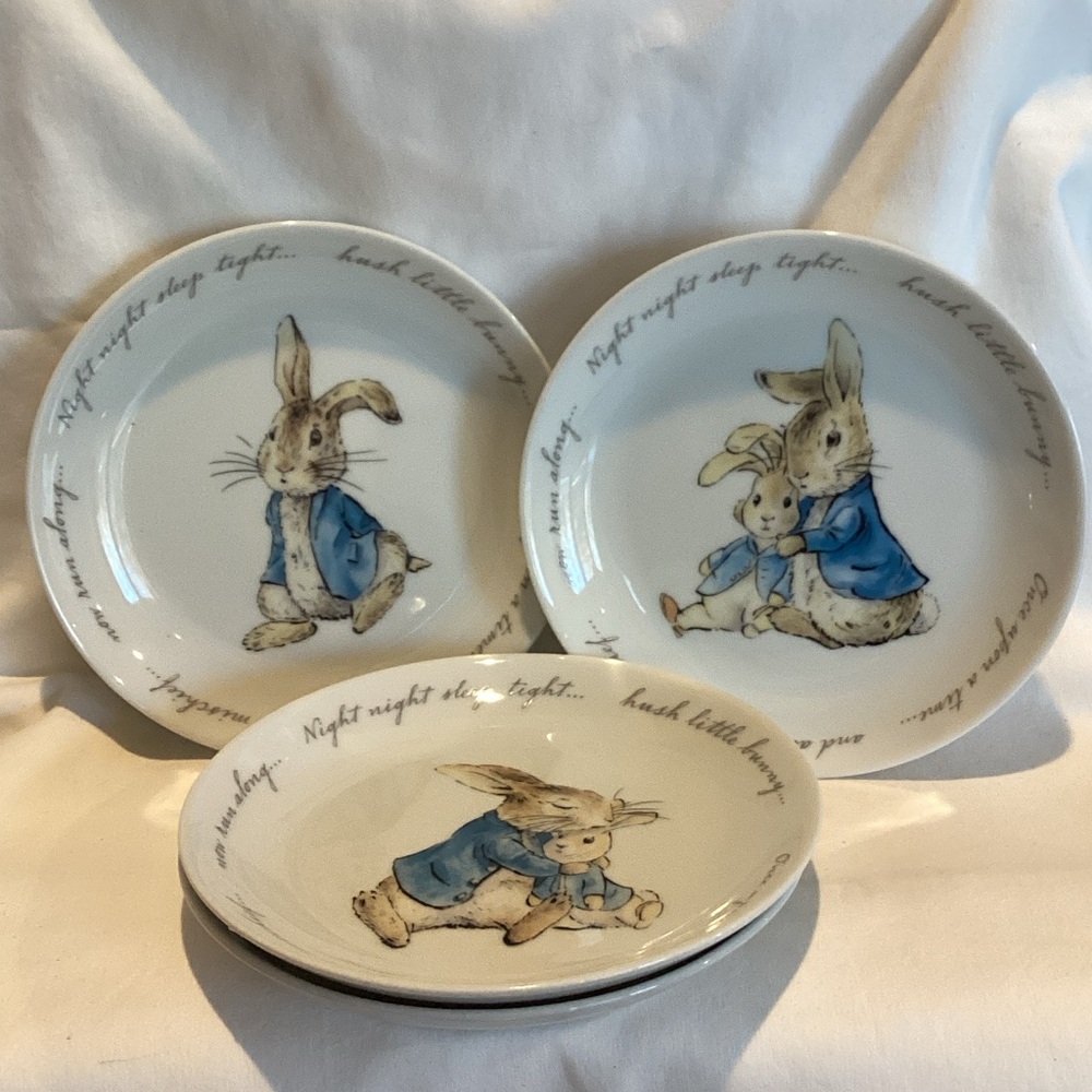 Peter Rabbit Appetizer Plates - Set of 4